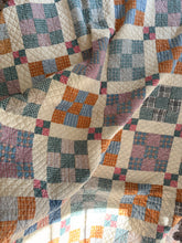 Load image into Gallery viewer, 1900s Homespun Nine Patch