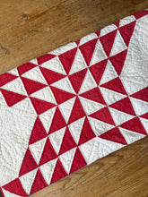 Load image into Gallery viewer, antique red “ocean waves” quilt
