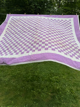 Load image into Gallery viewer, violet “postage stamp” quilt