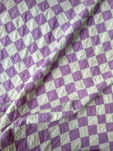 Load image into Gallery viewer, violet “postage stamp” quilt