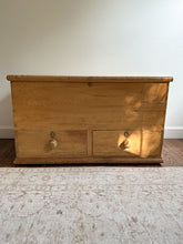 Load image into Gallery viewer, 19th century english pine chest