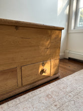 Load image into Gallery viewer, 19th century english pine chest