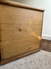 Load image into Gallery viewer, 19th century english pine chest