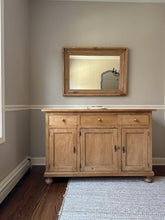 Load image into Gallery viewer, antique pine framed mirror