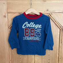 Load image into Gallery viewer, children’s place college baseball long sleeve t - 24m
