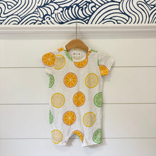 Load image into Gallery viewer, Monica &amp; Andy Baby Citrus Romper - Size 9-12 Months
