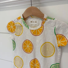 Load image into Gallery viewer, Monica &amp; Andy Baby Citrus Romper - Size 9-12 Months
