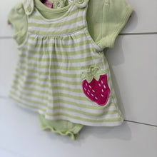 Load image into Gallery viewer, Vintage Little by Little Baby Girls Strawberry Set - Size 0-3 Months
