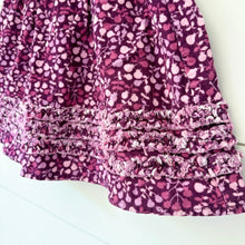 Load image into Gallery viewer, L.L. Bean Purple Floral Corduroy Skirt - Size 5-6 Years
