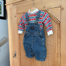 Load image into Gallery viewer, vintage oshkosh overalls set - 3-6m
