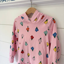 Load image into Gallery viewer, Hanna Andersson Floral Hooded Sweatshirt Dress - Size 5 Years
