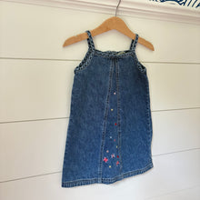 Load image into Gallery viewer, chiboogi h&amp;m denim dress with embroidered details - 2t
