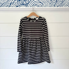 Load image into Gallery viewer, Hanna Andersson Black &amp; White Striped Dress - Size 8 Years
