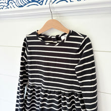 Load image into Gallery viewer, Hanna Andersson Black &amp; White Striped Dress - Size 8 Years
