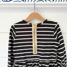 Load image into Gallery viewer, Hanna Andersson Black &amp; White Striped Dress - Size 8 Years
