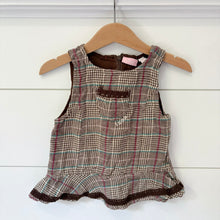 Load image into Gallery viewer, Vintage Baby Izod Plaid Wool Dress - Size 3-6 Months
