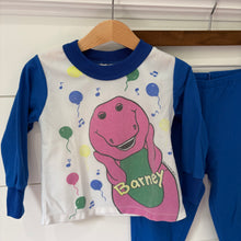 Load image into Gallery viewer, vintage 1992 barney pj set - 3t
