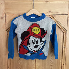 Load image into Gallery viewer, vintage 1980s mickey mouse chief sweater - size 6
