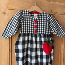 Load image into Gallery viewer, vintage buster brown gingham apple one piece- 12m
