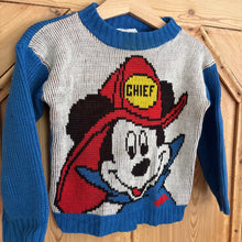 Load image into Gallery viewer, vintage 1980s mickey mouse chief sweater - size 6
