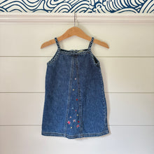 Load image into Gallery viewer, chiboogi h&amp;m denim dress with embroidered details - 2t
