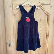 Load image into Gallery viewer, Children's Place Navy Corduroy Apple Jumper - Size 5T
