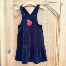 Load image into Gallery viewer, Children's Place Navy Corduroy Apple Jumper - Size 5T
