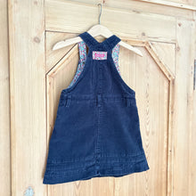 Load image into Gallery viewer, JoJo Maman Bebe Navy Corduroy Overall Dress - Size 18-24 Months / 2T
