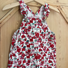 Load image into Gallery viewer, OshKosh B'Gosh Floral Corduroy Overall Dress - Size 12 Months
