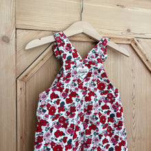 Load image into Gallery viewer, OshKosh B'Gosh Floral Corduroy Overall Dress - Size 12 Months
