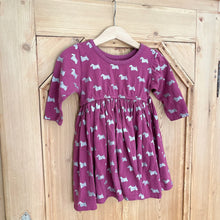 Load image into Gallery viewer, Pink Chicken Scottie Dog Dress - Size 3 Years
