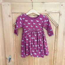 Load image into Gallery viewer, Pink Chicken Scottie Dog Dress - Size 3 Years
