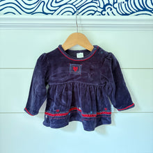 Load image into Gallery viewer, vintage healthtex velvet long sleeve - 6-9m
