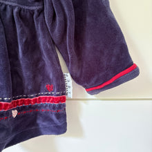 Load image into Gallery viewer, vintage healthtex velvet long sleeve - 6-9m
