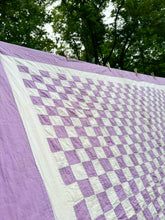 Load image into Gallery viewer, violet “postage stamp” quilt
