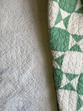 Load image into Gallery viewer, “an envelope motif” green quilt
