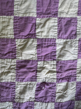 Load image into Gallery viewer, violet “postage stamp” quilt
