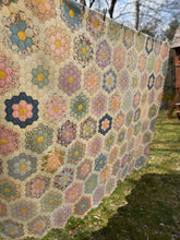 Load image into Gallery viewer, flower garden quilt

