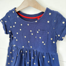 Load image into Gallery viewer, mini boden navy &amp; gold dress - 4-5 years
