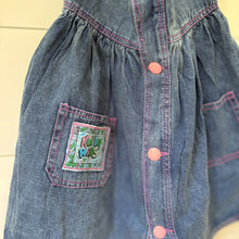 Load image into Gallery viewer, vintage kolby kids denim dress 6 girls
