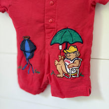 Load image into Gallery viewer, vintage class club baby bbq romper 3m
