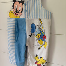 Load image into Gallery viewer, vintage Mickey mouse &amp; friends overalls 3-6m
