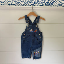 Load image into Gallery viewer, vintage buster browns race car overalls 3-6m
