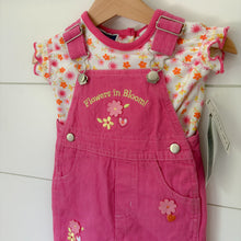 Load image into Gallery viewer, vintage mayfair co floral overall set 0-3m
