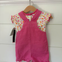 Load image into Gallery viewer, vintage mayfair co floral overall set 0-3m
