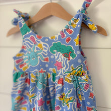 Load image into Gallery viewer, vintage 90s squiggles dress top 2t
