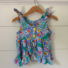Load image into Gallery viewer, vintage 90s squiggles dress top 2t
