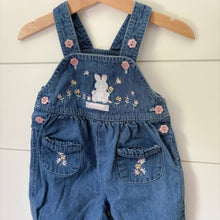 Load image into Gallery viewer, vintage little wonders denim overalls 3-6m
