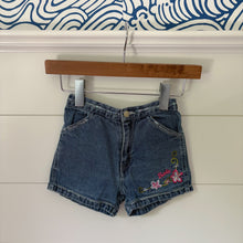 Load image into Gallery viewer, vintage barbie denim shorts 6 girls
