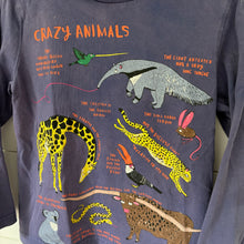 Load image into Gallery viewer, mini boden long-sleeve animal tee  6-7 years
